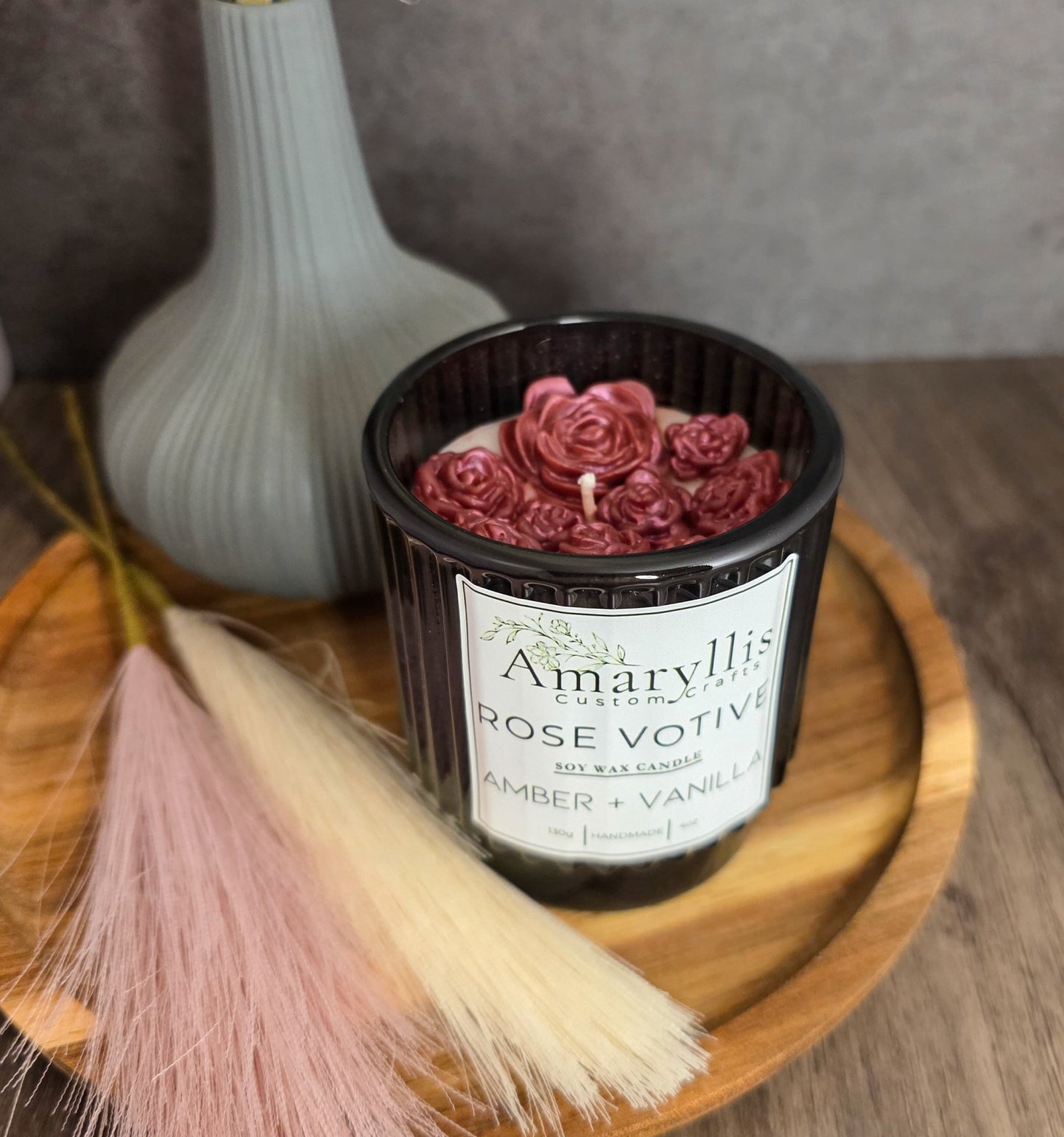 Mini Roses Candle - Amaryllis Custom CraftsCandleAmaryllis Custom Crafts