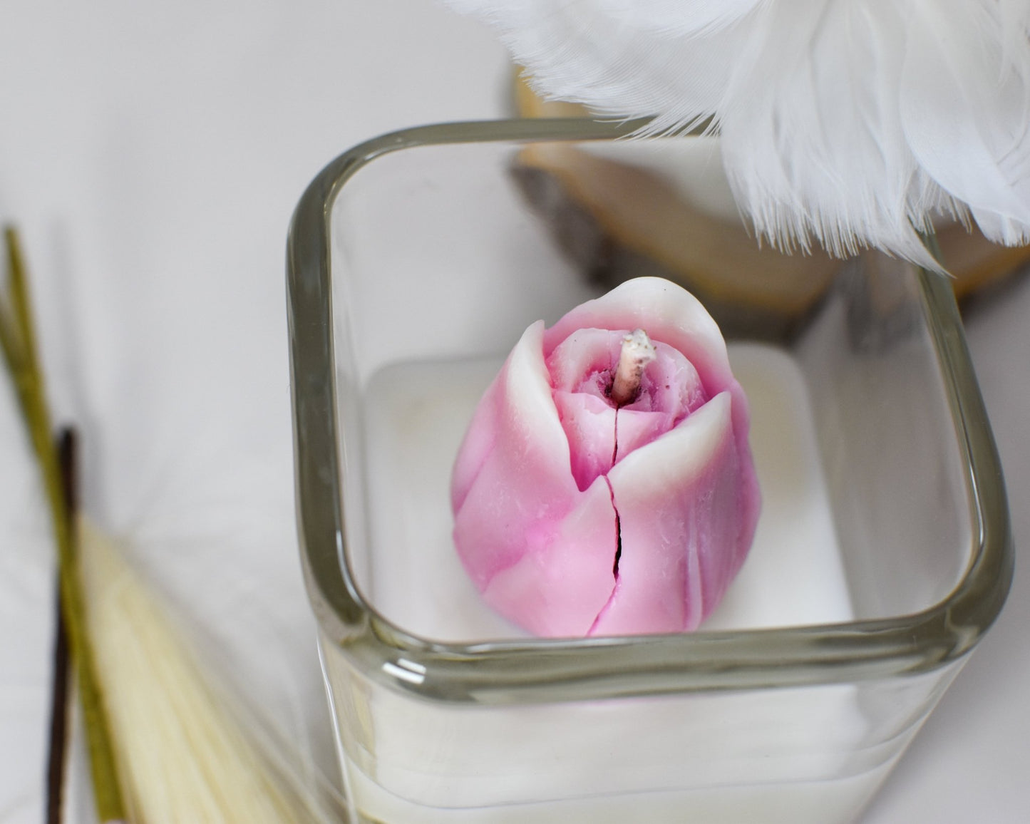 Rosebud Color Changing Candle | Scratch & Dent - Amaryllis Custom CraftsCandleAmaryllis Custom Crafts