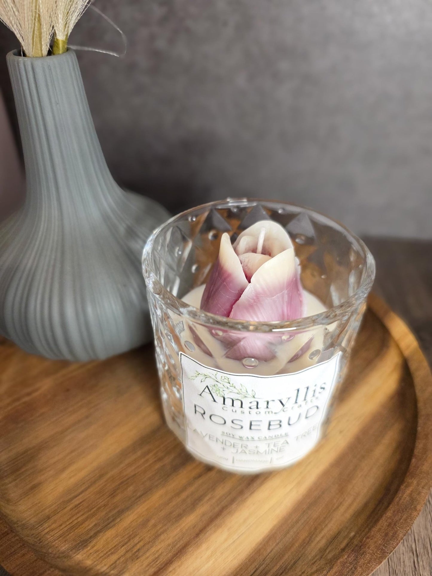 Rosebud Color Changing Candle - Amaryllis Custom CraftsCandleAmaryllis Custom Crafts