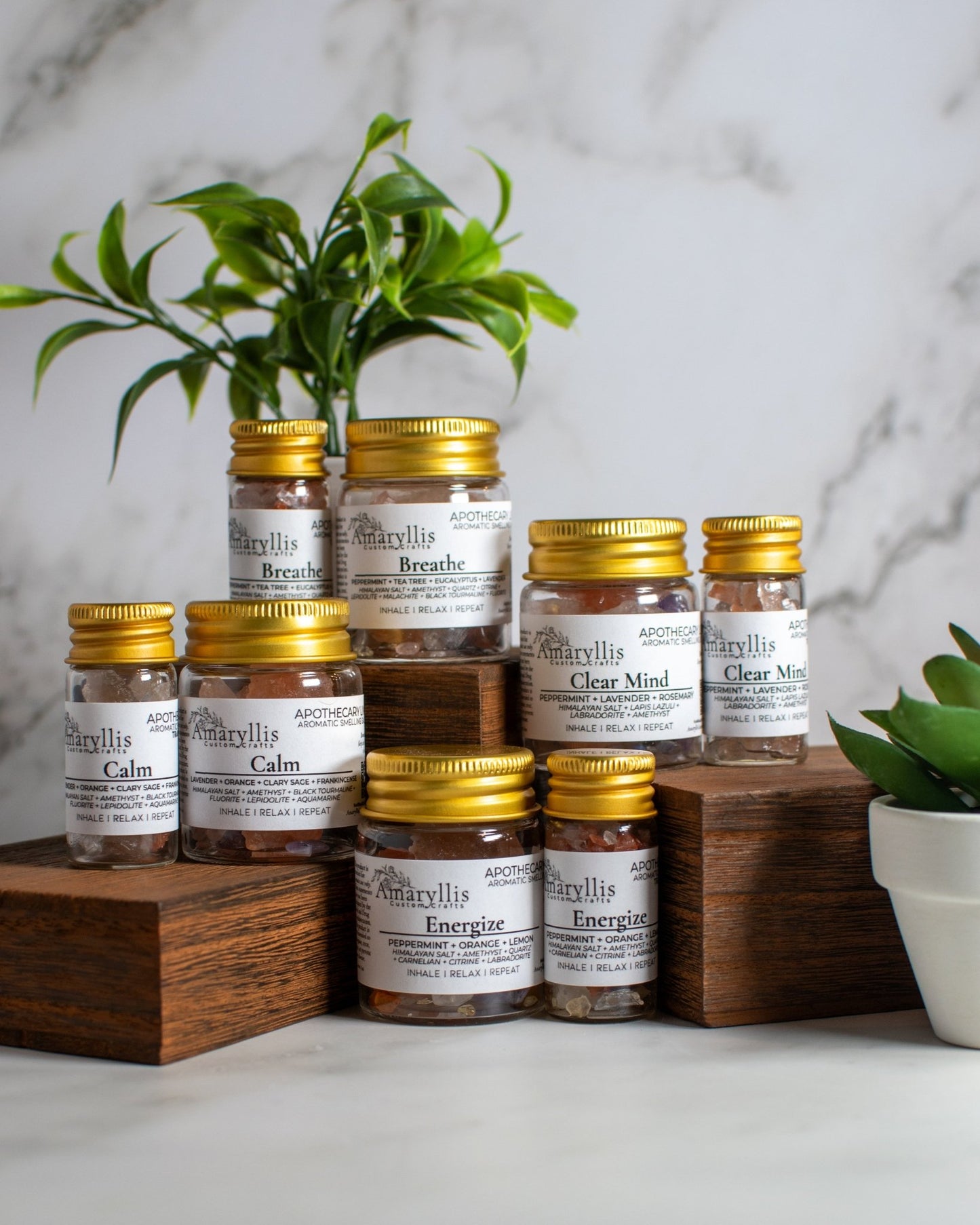 Aromatic Smelling Salt Jar | Apothecary Line - Amaryllis Custom CraftsApothecaryAmaryllis Custom Crafts