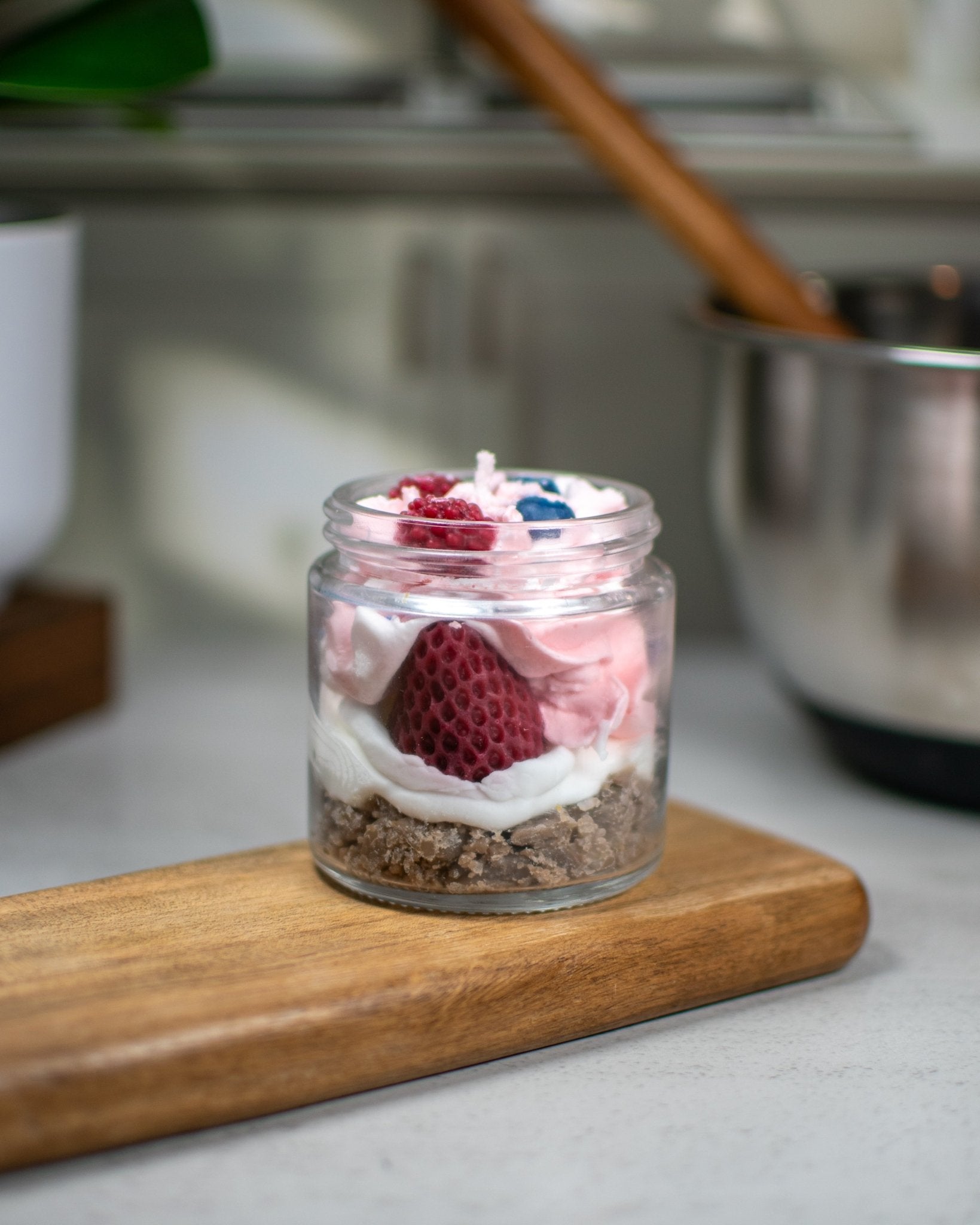 Berries and Cream Mini | Dessert Line Candle - Amaryllis Custom CraftsJar CandleAmaryllis Custom Crafts