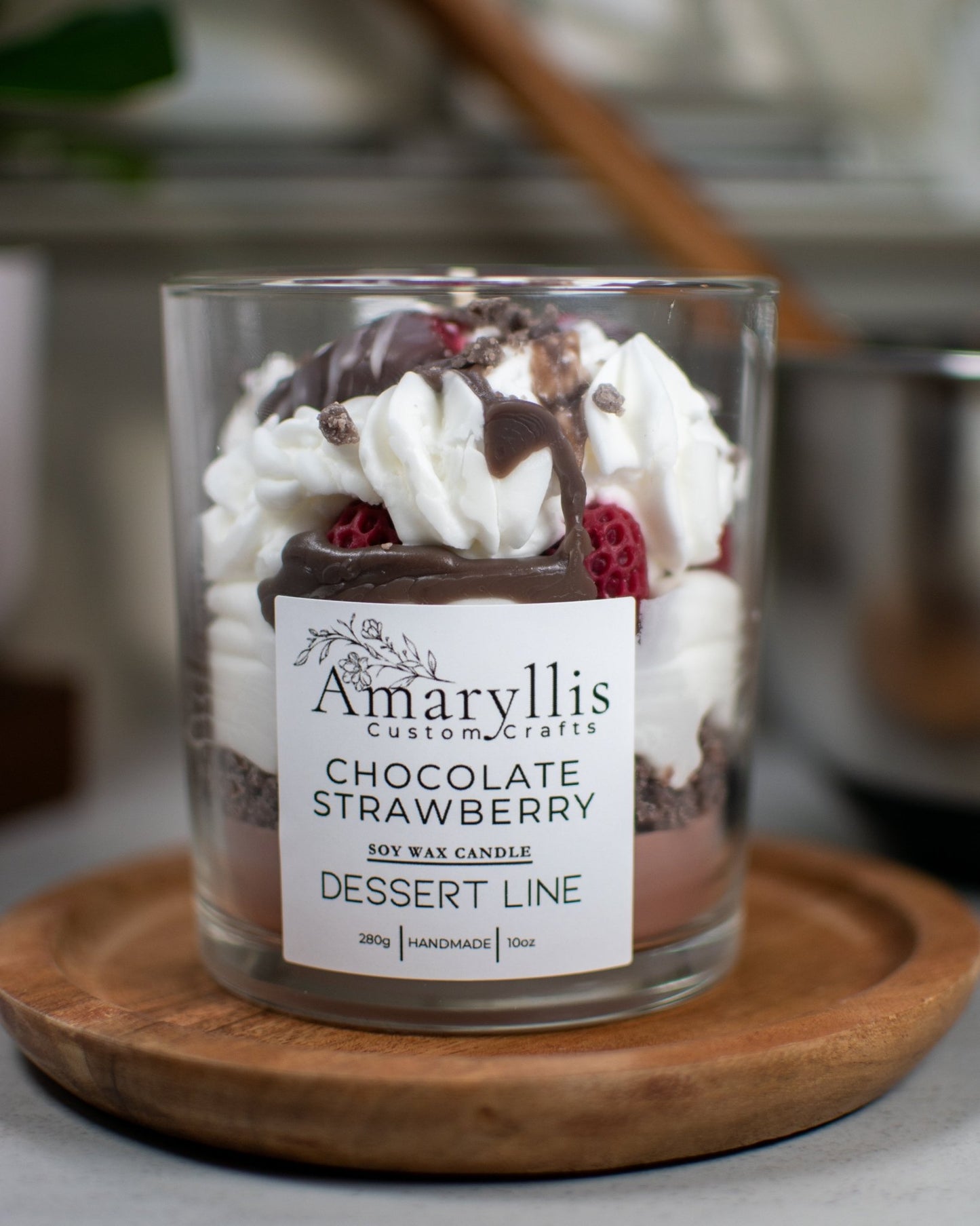 Chocolate Strawberry | Dessert Line Candle - Amaryllis Custom CraftsCandleAmaryllis Custom Crafts