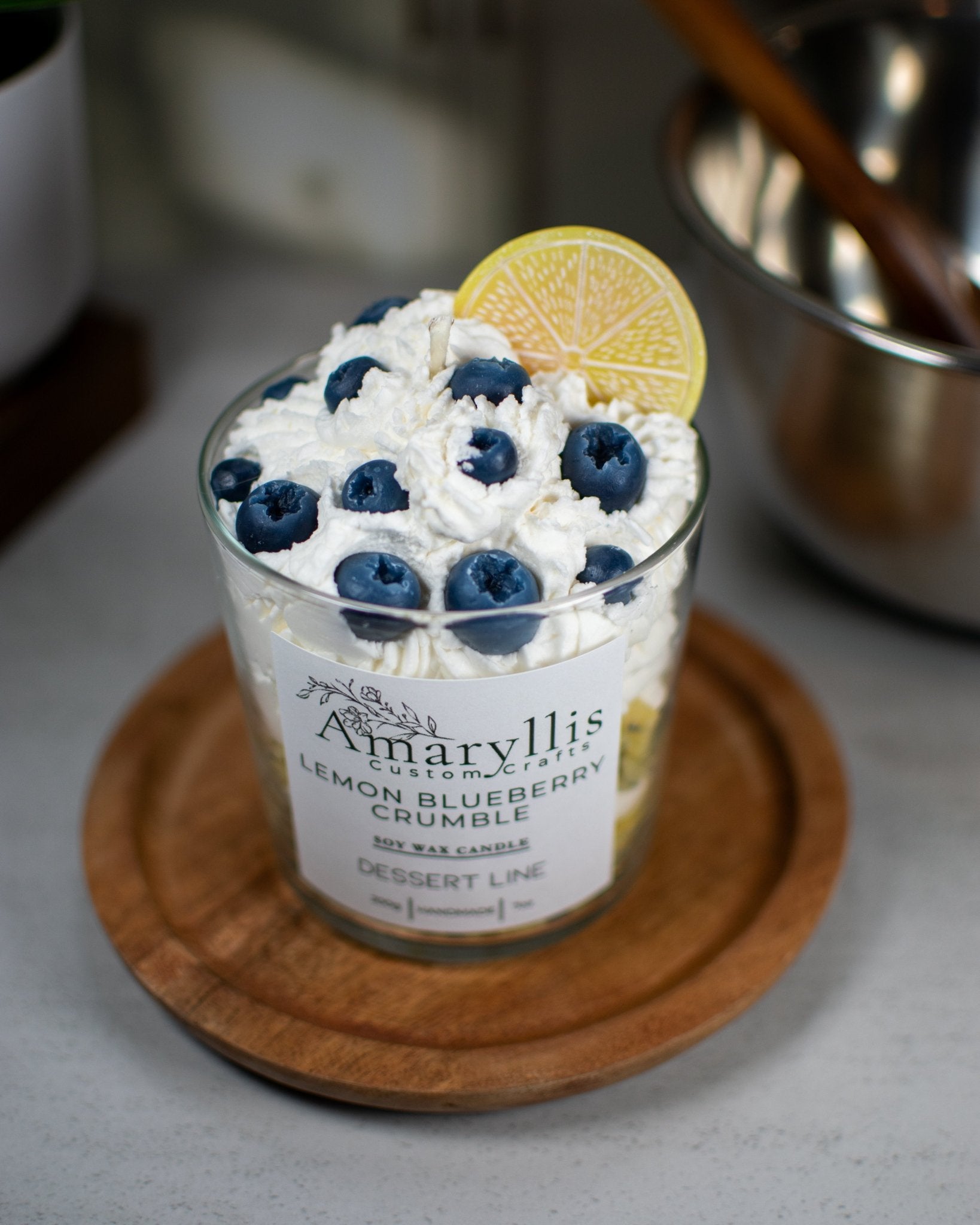 Lemon Blueberry Crumble | Dessert Line Candle - Amaryllis Custom CraftsCandleAmaryllis Custom Crafts
