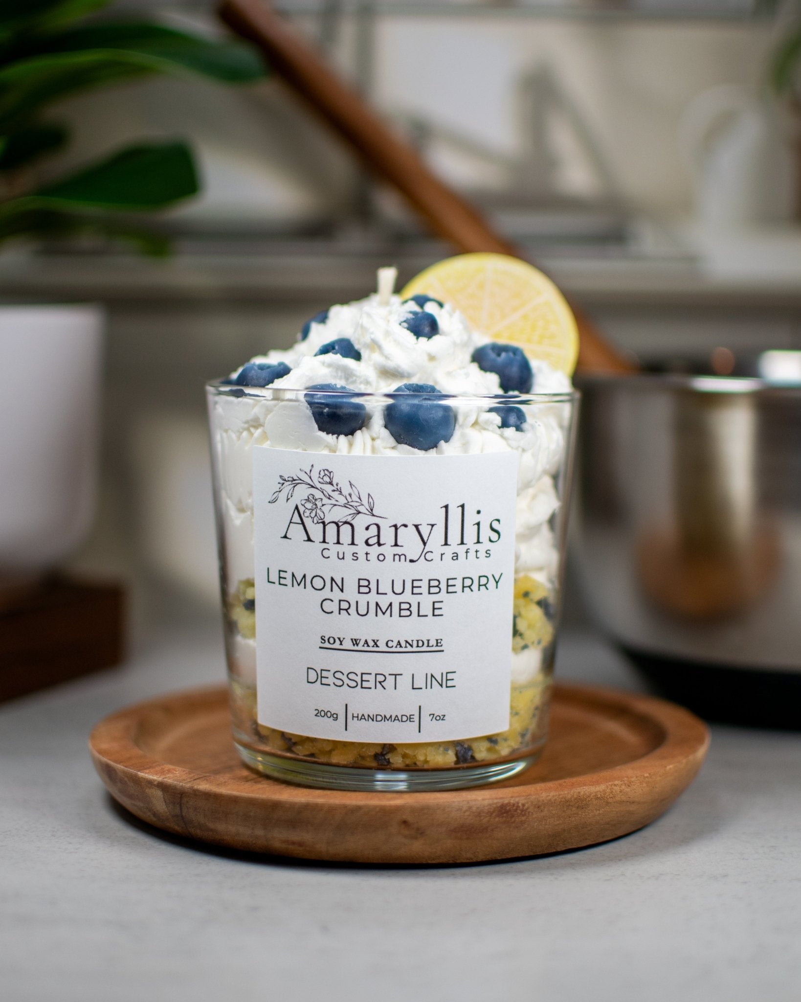 Lemon Blueberry Crumble | Dessert Line Candle - Amaryllis Custom CraftsCandleAmaryllis Custom Crafts