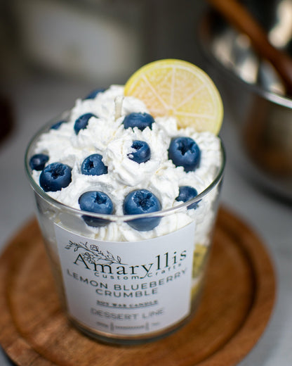 Lemon Blueberry Crumble | Dessert Line Candle - Amaryllis Custom CraftsCandleAmaryllis Custom Crafts