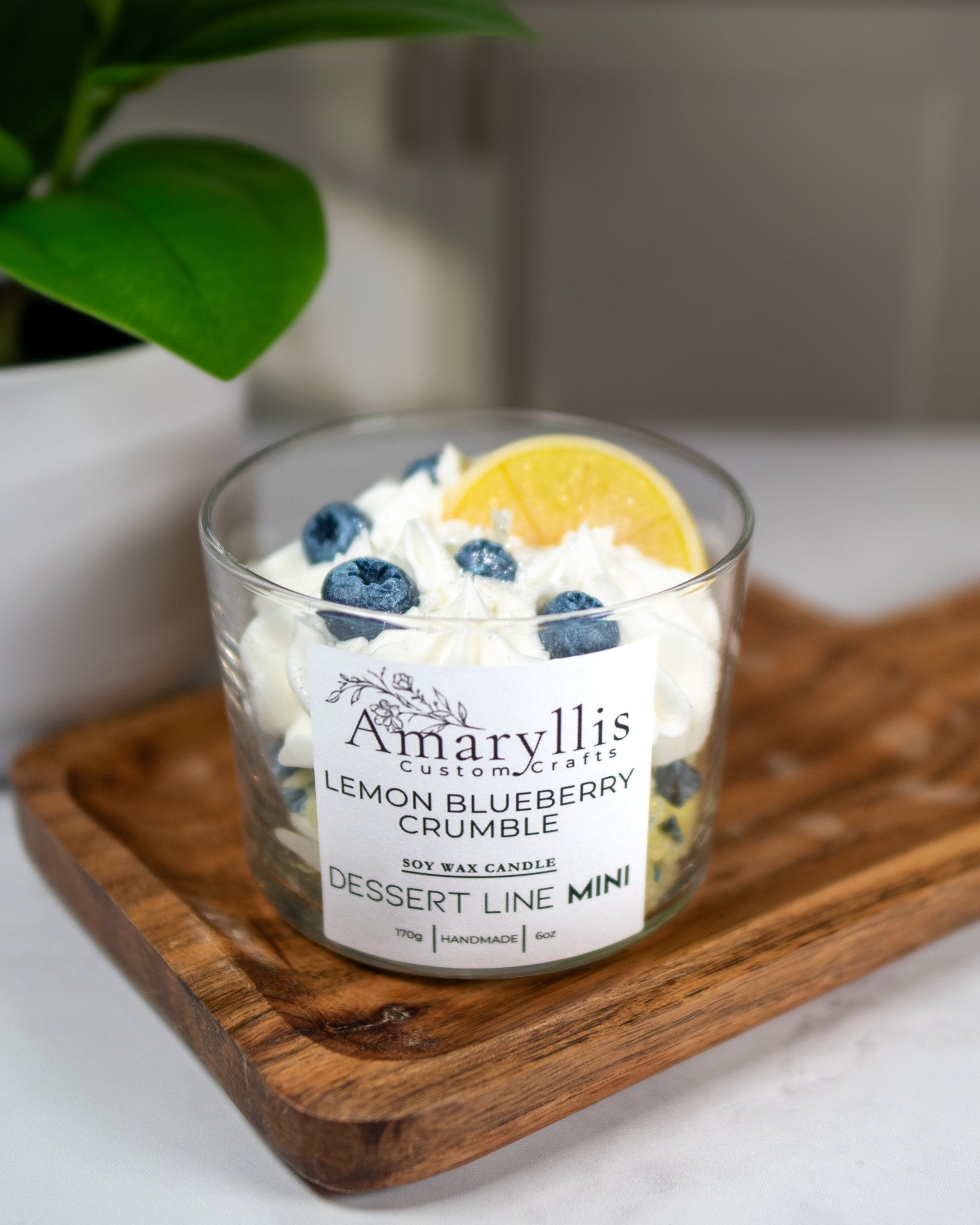 Lemon Blueberry Crumble Mini | Dessert Line Candle - Amaryllis Custom CraftsCandleAmaryllis Custom Crafts