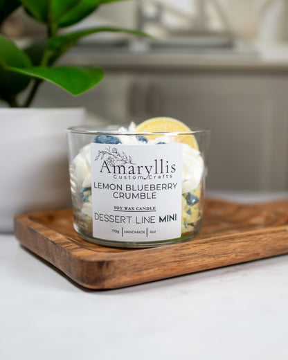 Lemon Blueberry Crumble Mini | Dessert Line Candle - Amaryllis Custom CraftsCandleAmaryllis Custom Crafts