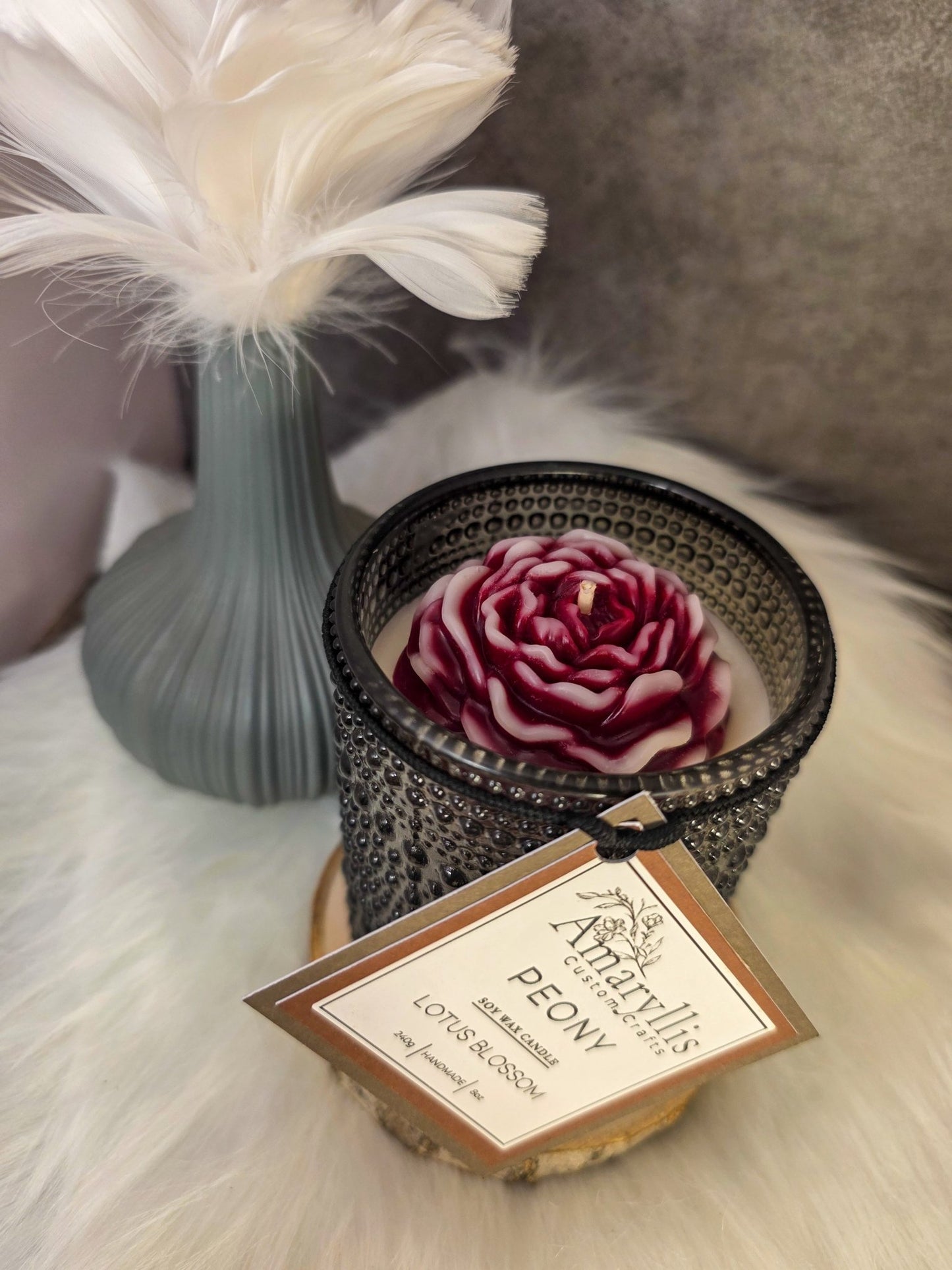 Peony Jar Candle - Amaryllis Custom CraftsCandleAmaryllis Custom Crafts
