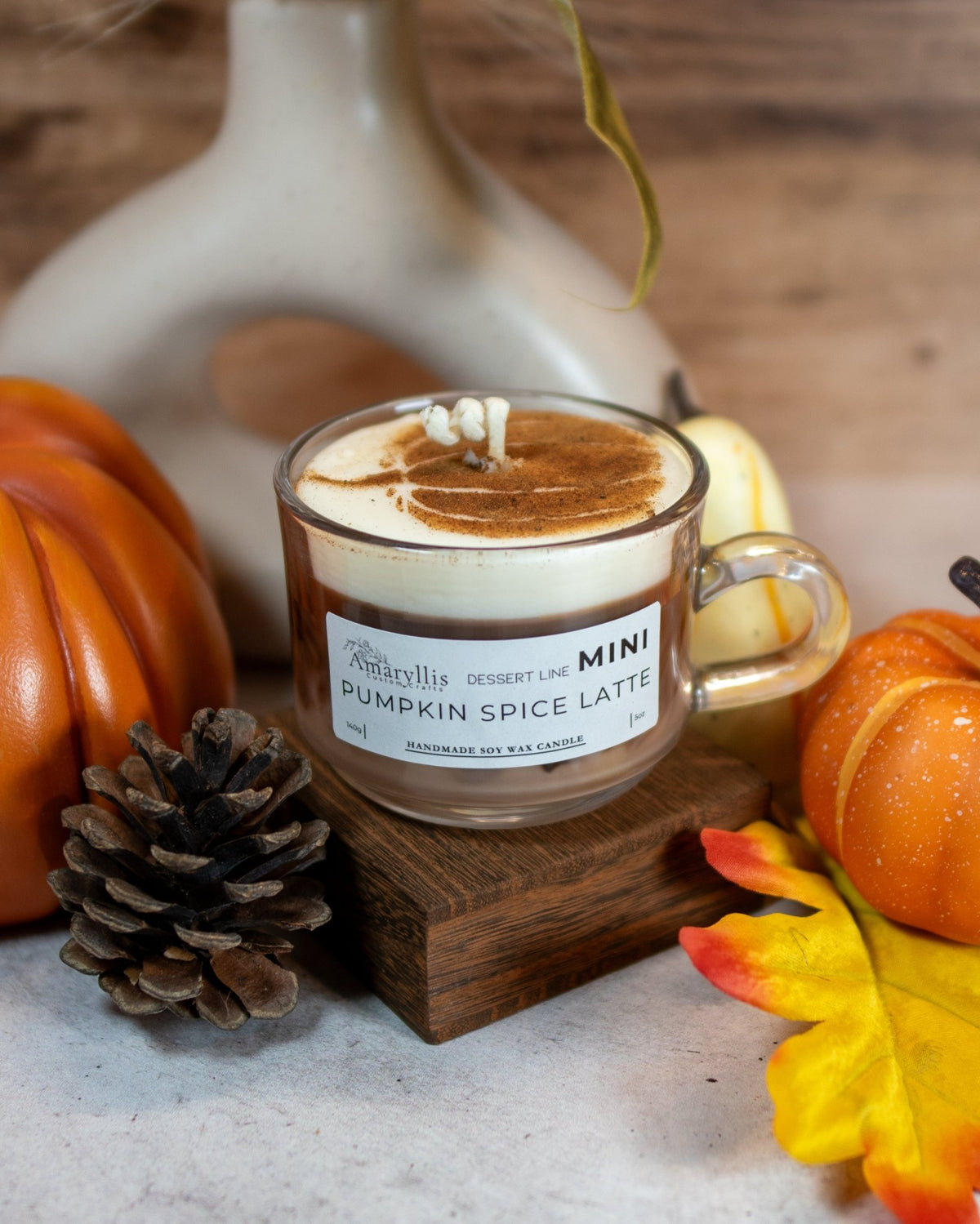 Pumpkin Spice Latte Mini | Dessert Line Candles - Amaryllis Custom CraftsCandleAmaryllis Custom Crafts