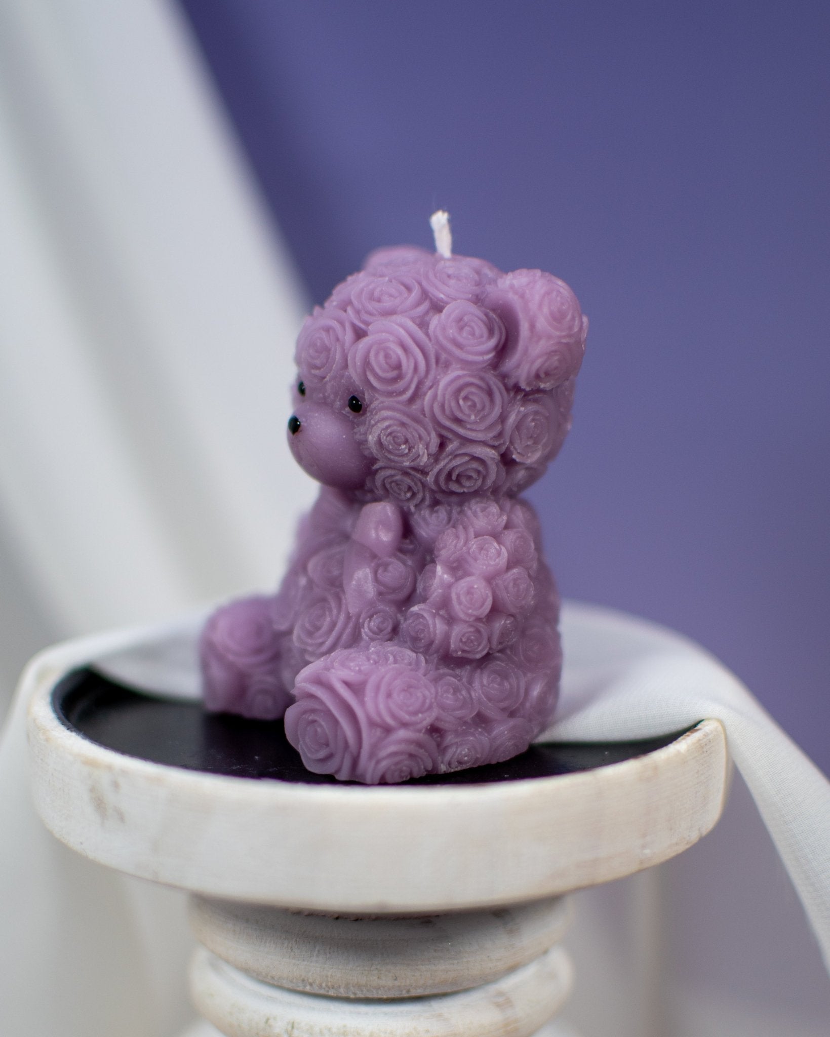 Rose Teddy Bear | Miniature Candles - Amaryllis Custom CraftsPillar CandleAmaryllis Custom Crafts