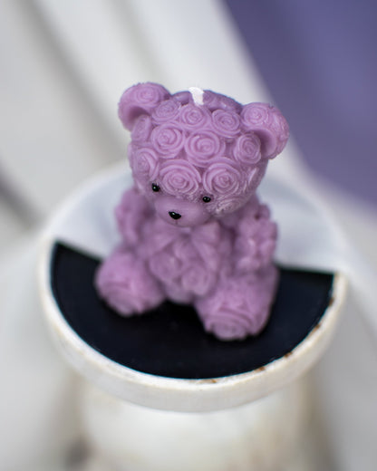 Rose Teddy Bear | Miniature Candles - Amaryllis Custom CraftsPillar CandleAmaryllis Custom Crafts
