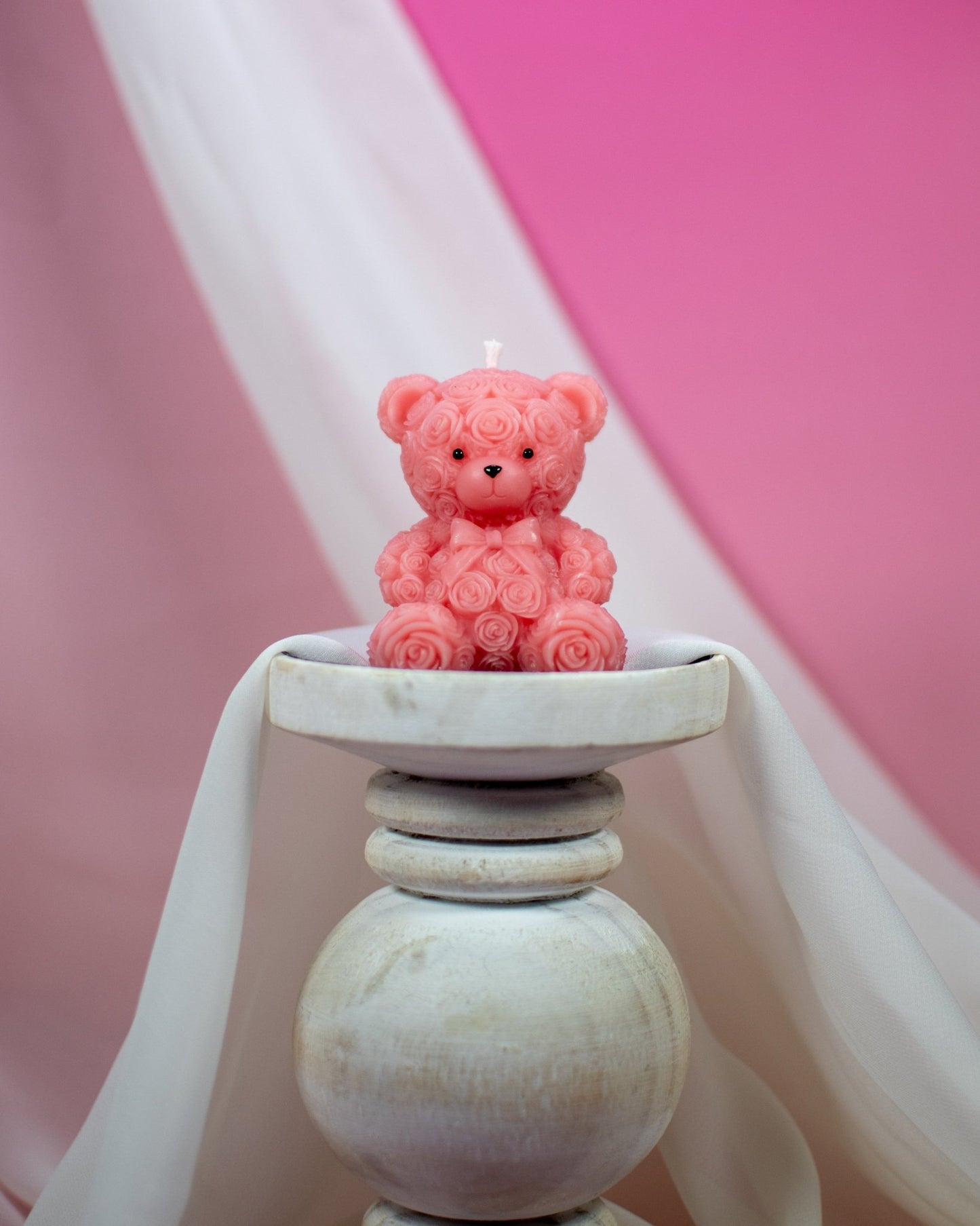 Rose Teddy Bear | Miniature Candles - Amaryllis Custom CraftsPillar CandleAmaryllis Custom Crafts