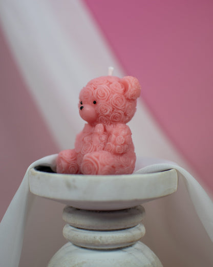 Rose Teddy Bear | Miniature Candles - Amaryllis Custom CraftsPillar CandleAmaryllis Custom Crafts