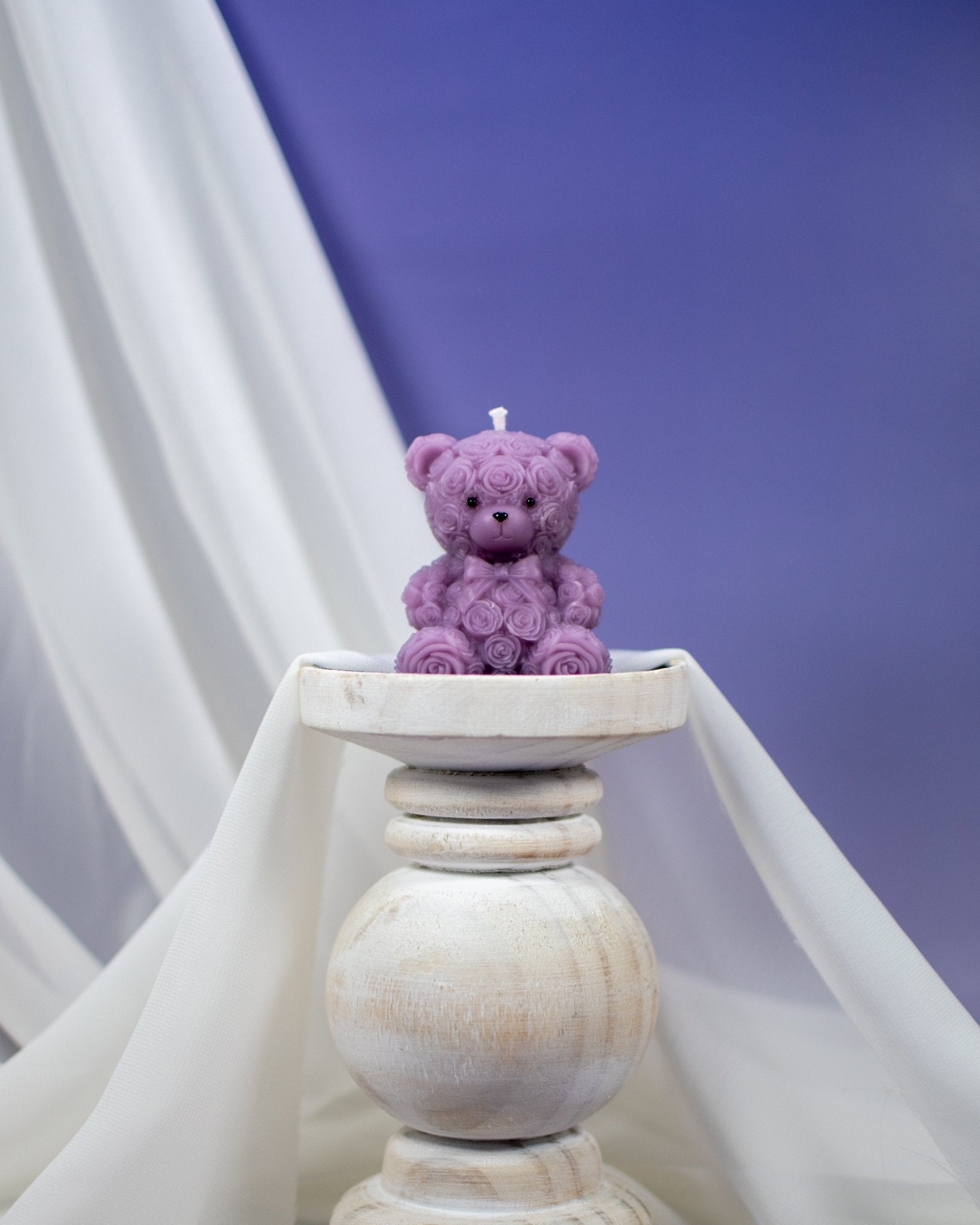 Rose Teddy Bear | Miniature Candles - Amaryllis Custom CraftsPillar CandleAmaryllis Custom Crafts