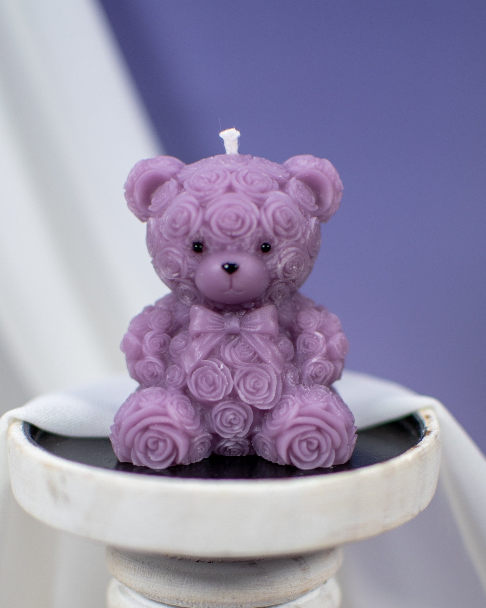 Rose Teddy Bear | Miniature Candles - Amaryllis Custom CraftsPillar CandleAmaryllis Custom Crafts