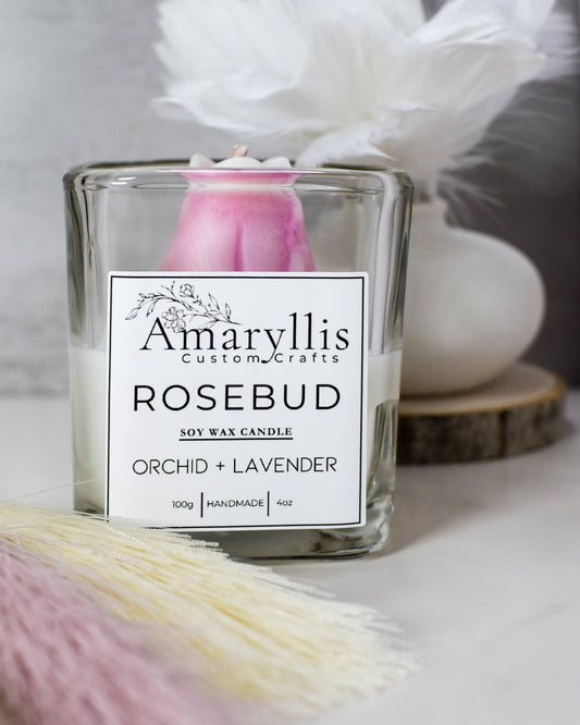 Rosebud Color Changing Candle | Scratch & Dent - Amaryllis Custom CraftsCandleAmaryllis Custom Crafts