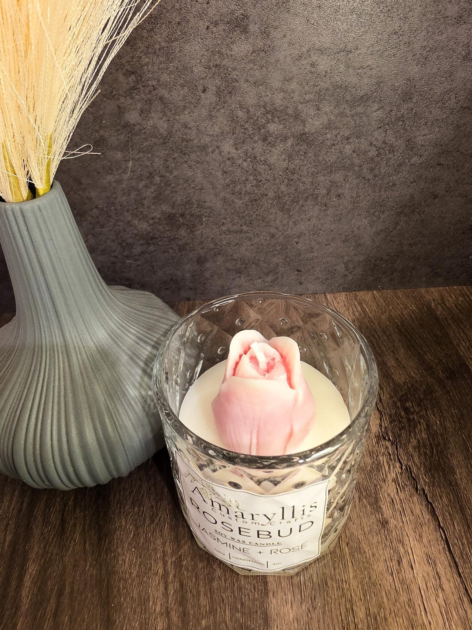 Rosebud Color Changing Candle - Amaryllis Custom CraftsCandleAmaryllis Custom Crafts